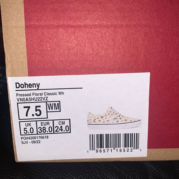 Vans | Doheny Floral Classics Size 7.5 - Picture 6 of 9
